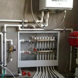 Монтаж систем отопления и теплого пола в Горках